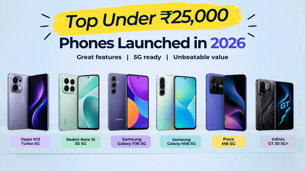 Best Phones Under ₹25,000 for Festive Sale 2026: Full Comparison